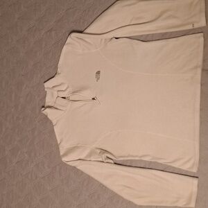 North Face white fleece pullover